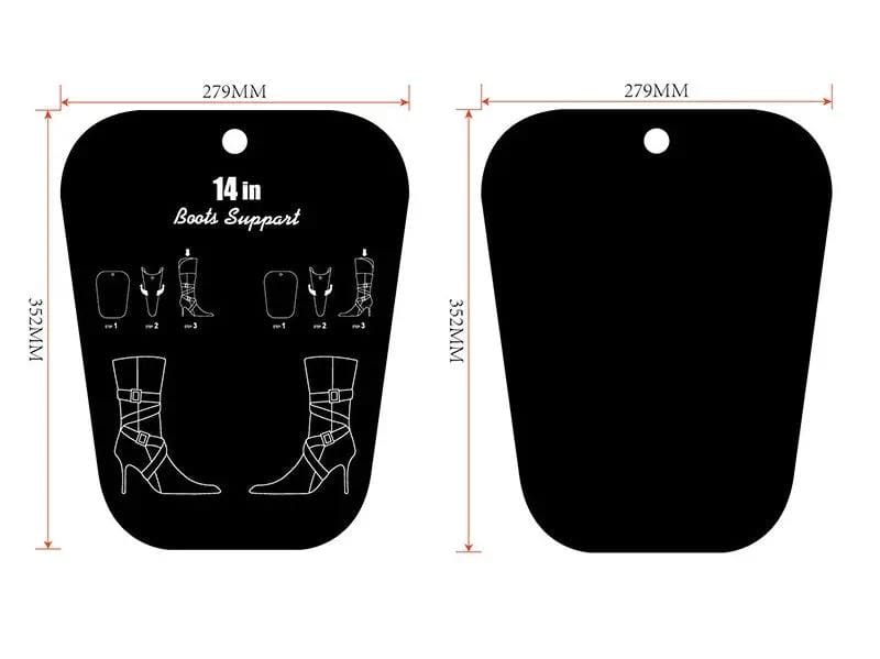 10 SHEETS (5 PAIRS) Flexible Shoe/Boot Shapers Holder - 35CM