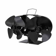 Two Heads Stove Fan Wood Log Burner Fireplace – view 3