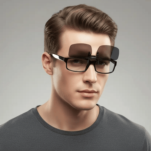 dealonline.co.nz dealonlinenz Polarized Sunglasses Clip - BLACK Polarized Clip On Sunglasses For Regular Glasses UV400
