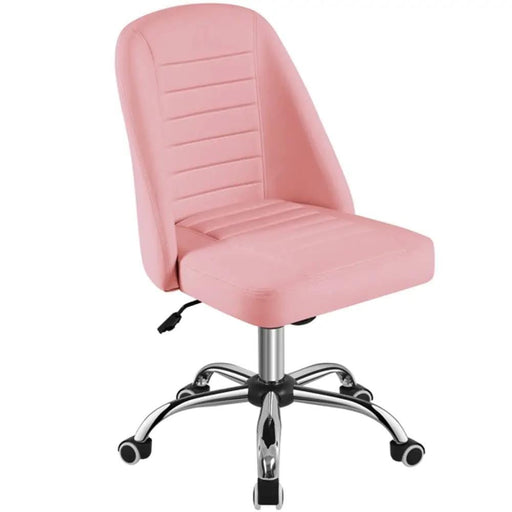 Modern Tufted Armless Computer Chair Task Chair Vanity Chair – view 1