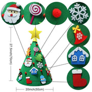 salelink.co.nz Unbranded DIY Felt Christmas Tree Set DIY Felt Christmas Tree Set (PR5126 (5)) | Action Outdoors NZ