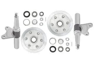 2000kg Disc Braked H&S Set - CI Disc - 6x5-1/2"x1/2" - Pair