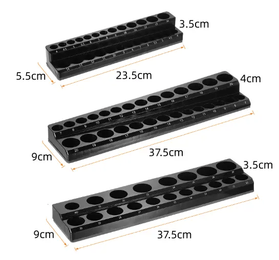 salelink.co.nz Unbranded 6PCS Magnetic Socket Organizers 6PCS Magnetic Socket Organizers | Action Outdoors NZ
