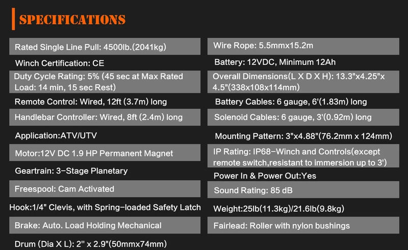 salelink.co.nz X-BULL X-Bull Electric Winch 4500LBS X-Bull Electric Winch 4500LBS | Action Outdoors NZ
