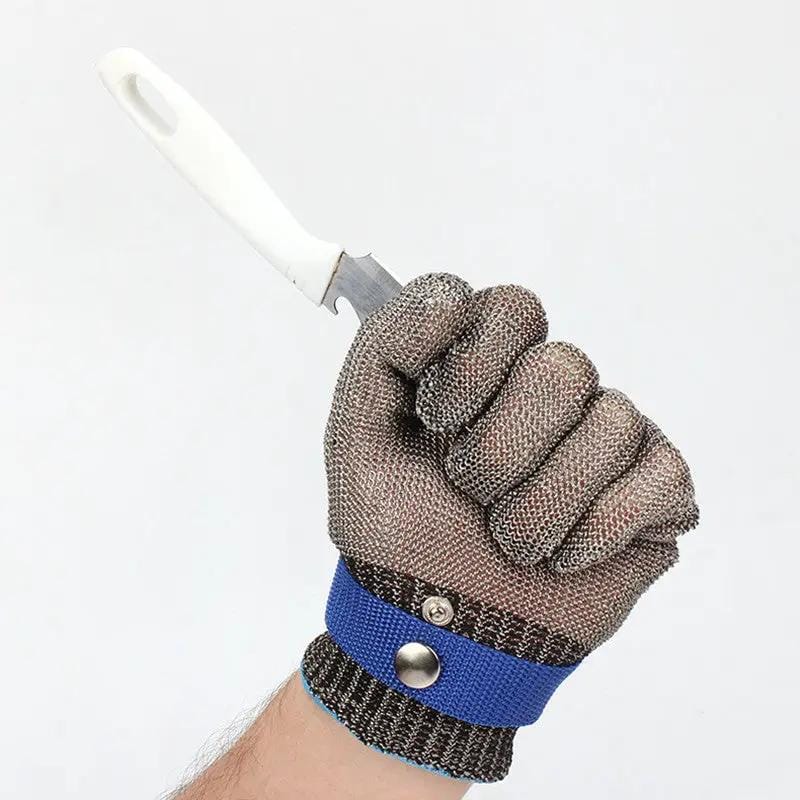 Zendrop Stainless Steel Cut Resistant Safety Gloves With Adjustable Strap Stainless Steel Cut Resistant Safety Gloves With Strap