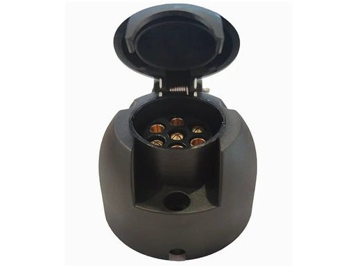 Trojan 7 Pin Round Trailer Female Socket Electrical Connector