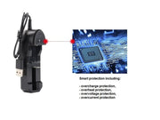 dealonline.co.nz dealonlinenz USB Charger for 18650 Rechargeable Battery USB Charger for 18650 Rechargeable Battery