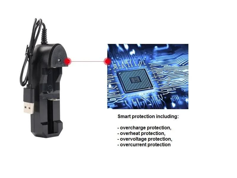 dealonline.co.nz dealonlinenz USB Charger for 18650 Rechargeable Battery USB Charger for 18650 Rechargeable Battery