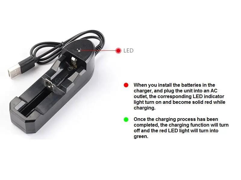 dealonline.co.nz dealonlinenz USB Charger for 18650 Rechargeable Battery USB Charger for 18650 Rechargeable Battery