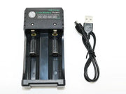 dealonline.co.nz dealonlinenz USB Charger for 18650 Rechargeable Battery 2 Slot USB Charger For 18650 Batteries, 2 Slots