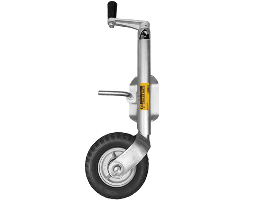 Trojan Jockey Wheel 220kg 245x90 Alloy Side Clamp On