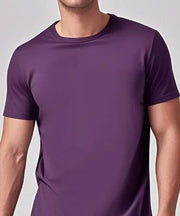 Solid Casual Crewneck T-Shirt — Loose Fit Pure Cotton | Men's Everyday Tee – view 18