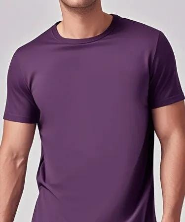 Solid Casual Crewneck T-Shirt — Loose Fit Pure Cotton | Men's Everyday Tee – view 18
