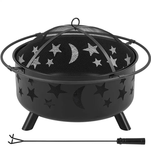 Yaheetech Round Fire Pit Round Fire Pit