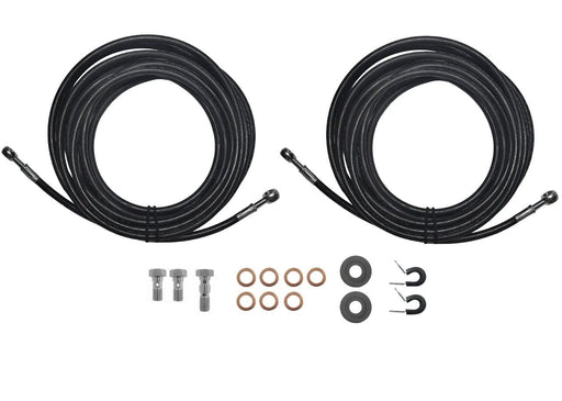 Stainless Steel Teflon Brake Hose Kit Banjo to Banjo 2x6m