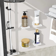 Mini Floating Shelves Wall Mounted Set of 4 White – view 9