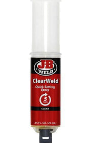 Racing Pro NZ Ltd JB Weld ClearWeld Epoxy Adhesive Syringe Mixer 25ml - 50112 JB Weld ClearWeld Epoxy Adhesive Syringe Mixer 25ml - 50112