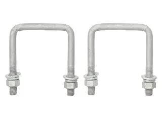 Trojan Square U Bolt M12 80x100mm Pair Jockey Wheel Parts