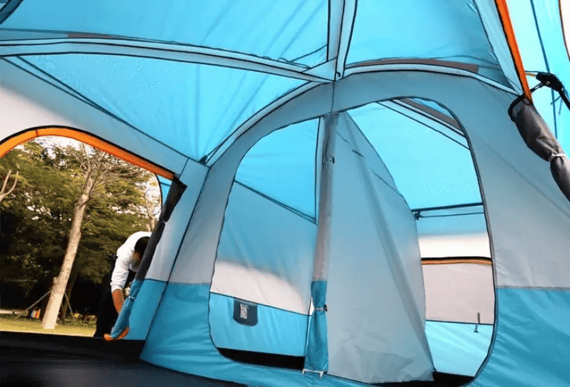 Camping Tent 8-12persons 430x305x203cm Blue – view 3