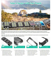 salelink.co.nz Unbranded 20000mAh Solar Charger Power Bank 20000mAh Solar Power Bank PD 18W Outdoor Charger