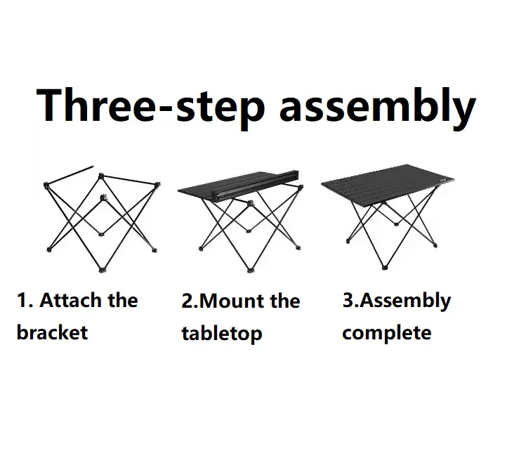 ECOTREK Outdoor Furniture Ecotrek Aluminum Alloy Roll-Up Camping Table - PRI10116 Ecotrek Aluminum Alloy Roll-Up Camping Table - PRI10116