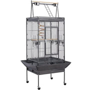 Yaheetech H68.5'' Play Top Parrot Cage Metal Rolling Bird Cage H68.5'' Play Top Parrot Cage Metal Rolling Bird Cage