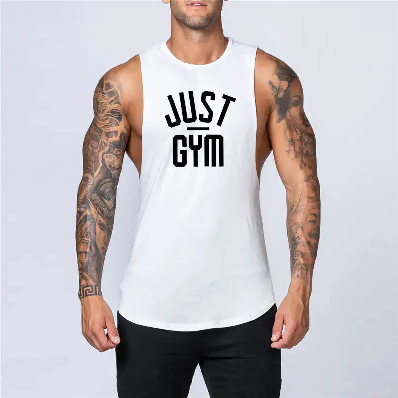 Men's Loose Cotton Sleeveless Singlet – view 35