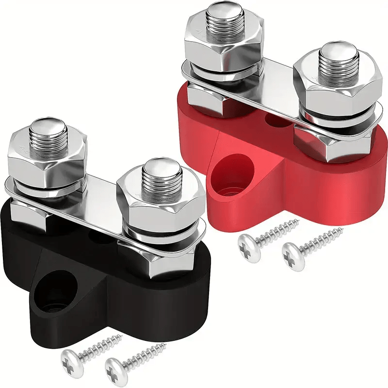 2PCS M8 Battery Junction Block Insulated Power and Ground Battery Junction – view 1