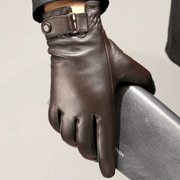 Men's Sheepskin Leather Gloves — Warm Velvet Lined | Driving & Outdoor – view 4