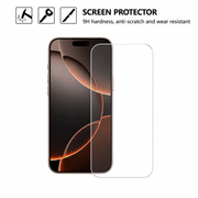 techplus Iphone 17 Pro Max Tempered Glass Screen Protector 9H Clear Edge 25D Iphone 17 Pro Max Tempered Glass Screen Protector 9H