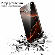 techplus iPhone 15 Pro Clear Tempered Glass Screen Protector 9H Rounded Edge IPhone 15 Pro Clear Tempered Glass Screen Protector