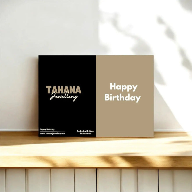 Tahana Jewellery Happy Birthday Card Happy Birthday Card