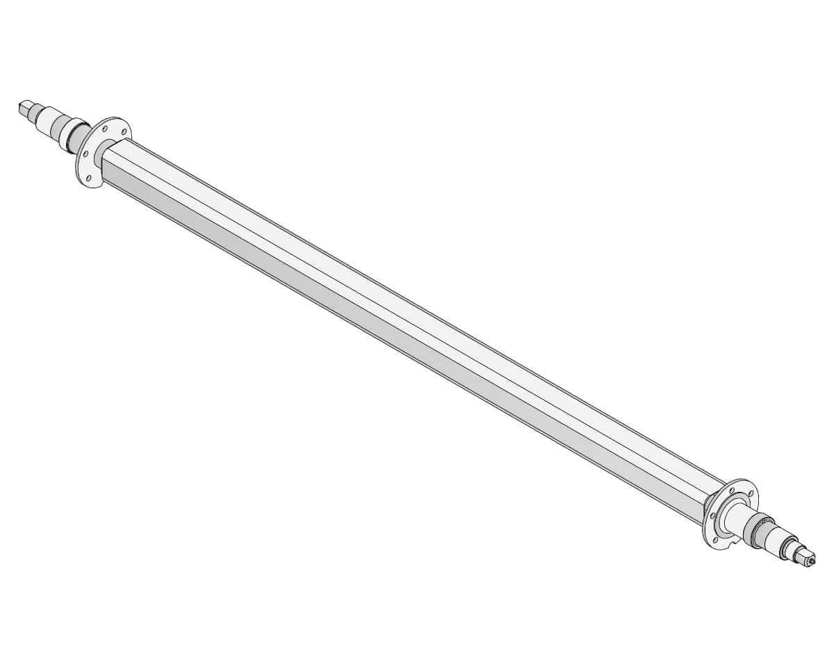 Straight Beam Axle Trojan Multi Hub 3000kg Bare Metal For Heavy Duty Trailer Builders – view 1