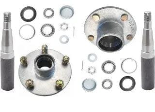 1500kg Non-braked Hub & Stub Kit - 5x100x7/16" - Pair