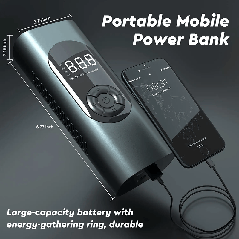 Cordless Tyre Inflator Portable Air Compressor – view 6