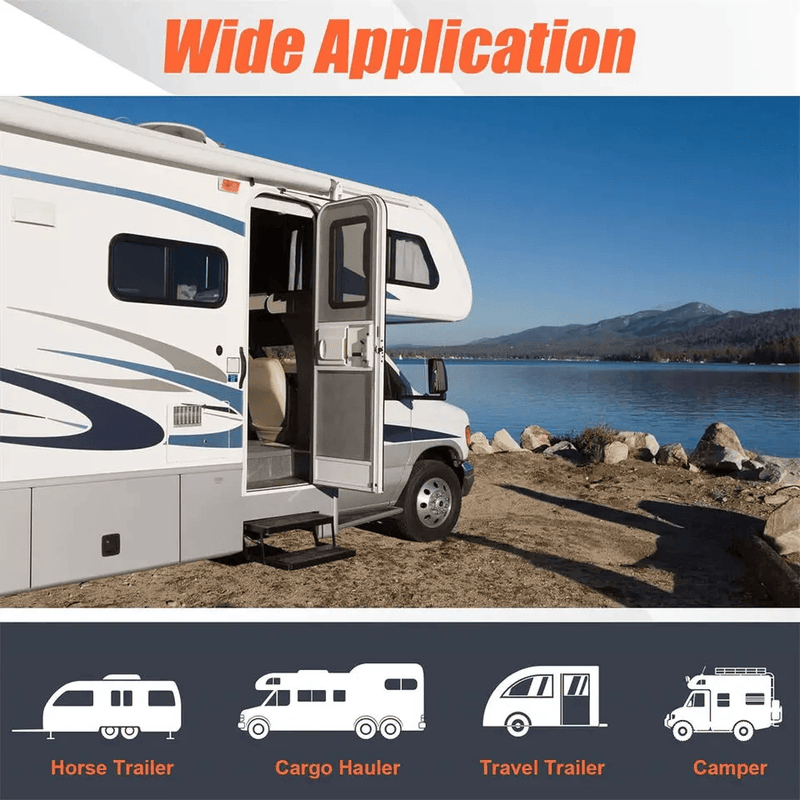 Black RV Entry Door Lock Camper Travel Trailer Latch Key – view 6