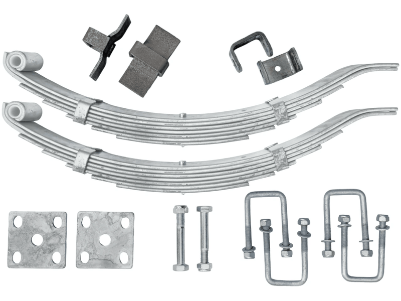 Trojan Multi Leaf Spring Kit Short Series 50mm 1750kg Per Pair For Single-Axle Trailers Stable Handling – view 3