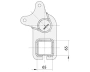 Trojan Drop Beam Axle Multi Hub 3000KG Galvanised Heavy-Duty Trailer Axle for Leaf-Spring Trailers – view 4