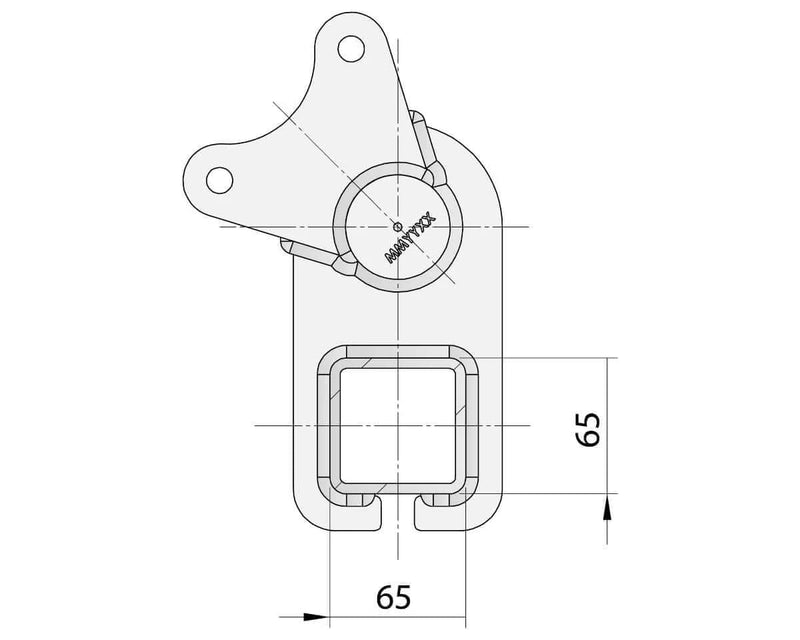 Trojan Drop Beam Axle Multi Hub 3000KG Galvanised Heavy-Duty Trailer Axle for Leaf-Spring Trailers – view 4