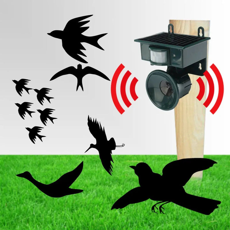 Solar Ultrasonic Bird Repeller Pest Animal Deterrent – view 4