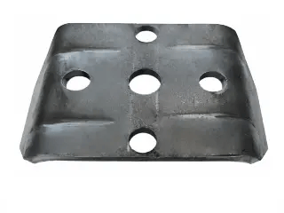 Trojan Weld On Swivel Plate 6mm Thick 115.5 By 100mm Jockey Wheel Part