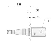 Trojan Gull Wing Axle Non Braked 1750kg Galvanised For Leaf-Spring Trailers Made To Order – view 3