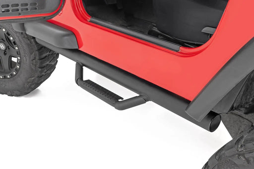 Rough Country Nerf Steps Full Length for Jeep Wrangler TJ 1997 to 2006 4WD – view 2