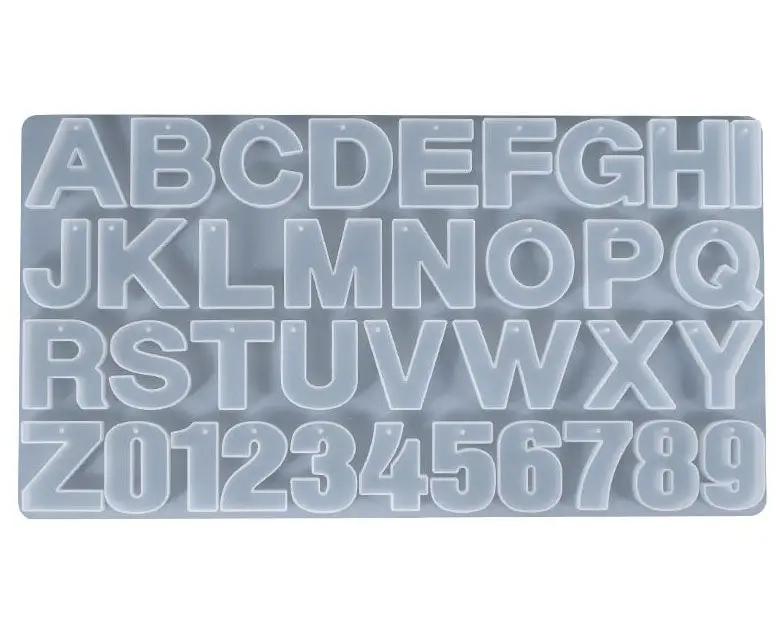 Resin Art NZ Moulds Alphabet Letter Number Moulds - with Hole Alphabet Letter Number Moulds - with Hole | NZ