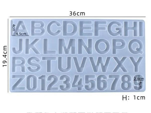 Resin Art NZ Moulds Alphabet Letter Number Moulds - 02 Alphabet Letter Number Moulds - 02 | NZ