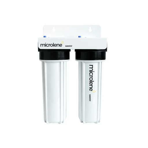 Davey Microlene 10" Standard Twin Filter Housing - WaterMark Certified, Dual Stage, 20mm Ports NZ – view 1
