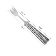 Butterfly Folding Fork Outdoor Tableware Camping Cooking Supplies – view 2