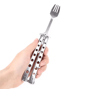 Butterfly Folding Fork Outdoor Tableware Camping Cooking Supplies – view 1