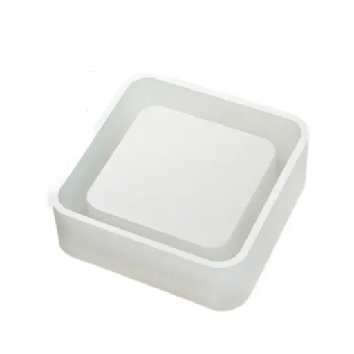 Square Ashtray Silicone Resin Mould for Epoxy Casting and Jewelry Making – view 1