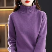 Women's 100% Merino Wool High Neck Sweater Top – view 23